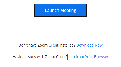 웹 브라우저에서 Zoom 회의에 참여하는 방법은 무엇입니까?