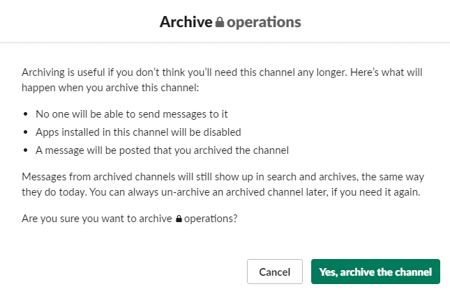 ¿Cómo eliminar canales activos y archivados en Slack?