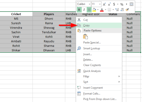 จะเพิ่มตาราง Excel ลงในเอกสาร Word 2016 หรือ 2019 ได้อย่างไร