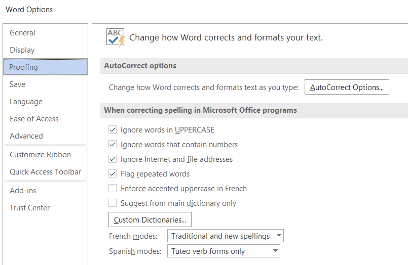 Bagaimana cara menghidupkan dan mematikan pemeriksa ejaan di Outlook dan Microsoft Word?