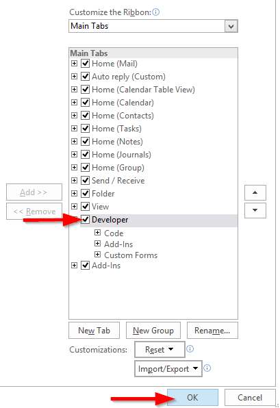 Outlook 2016 및 2019 메시지에 유용한 매크로를 작성하는 방법은 무엇입니까?