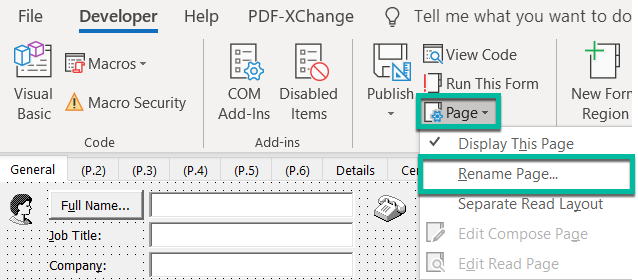 Outlook 양식: Microsoft Office 2016/2019에서 채울 수 있는 양식을 만드는 방법은 무엇입니까?