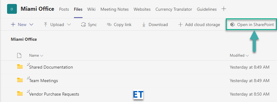 Microsoft Teams 채널에서 폴더를 공유하는 방법은 무엇입니까?