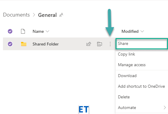 Cum să partajez un folder în canalul Microsoft Teams?