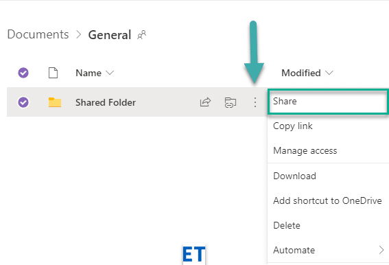 Bagaimana cara berbagi folder di saluran Microsoft Teams?