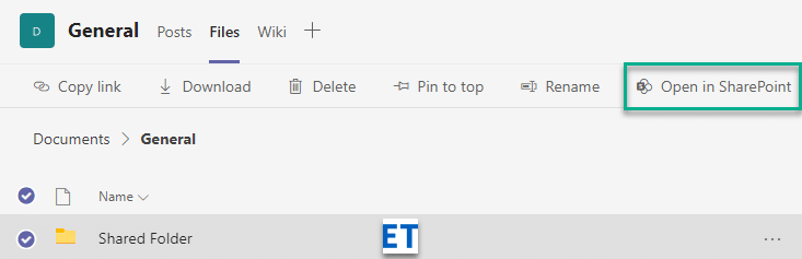 Cum să partajez un folder în canalul Microsoft Teams?