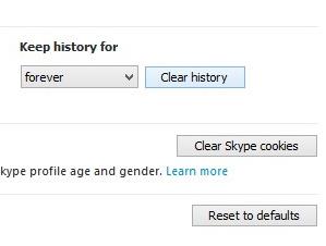 Bagaimana untuk membuang sejarah sembang Skype dalam messenger Outlook.com?