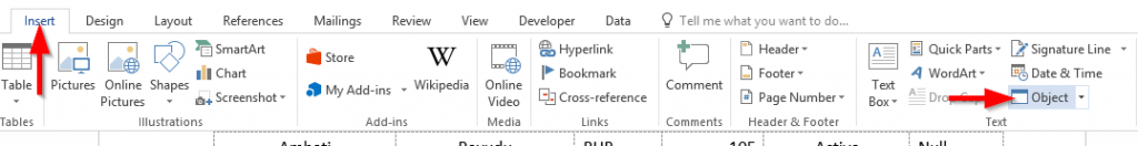 Bagaimana cara menambahkan tabel Excel ke dalam dokumen Word 2016 atau 2019?