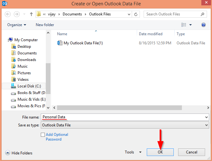 Come creare e utilizzare cartelle di dati personali in Outlook 2019/365/2016?