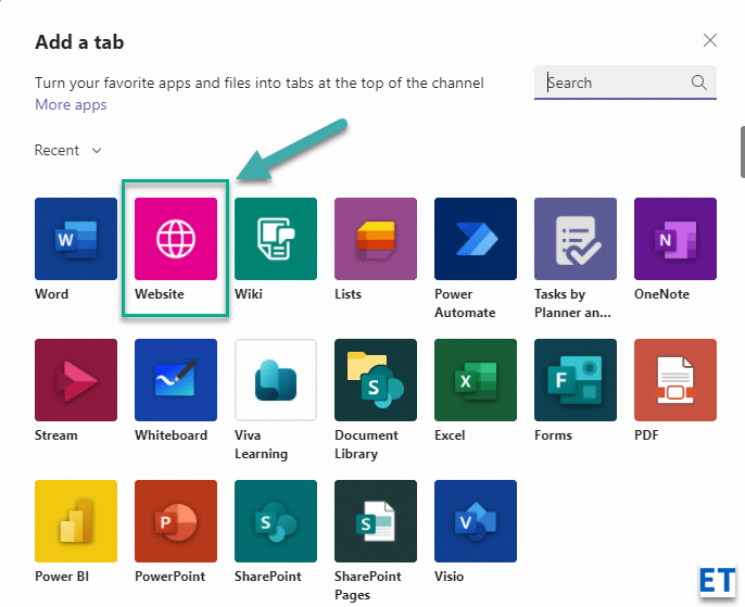 Bagaimana cara menambahkan tautan ke file dan situs web di Microsoft Teams?