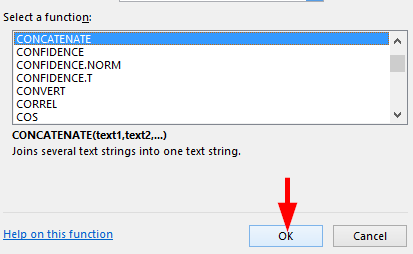 Hoe twee of meer cellen of kolommen combineren in Excel 2016 / 365 / 2019?