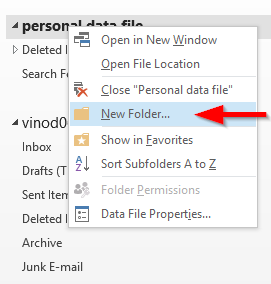 Come creare e utilizzare cartelle di dati personali in Outlook 2019/365/2016?