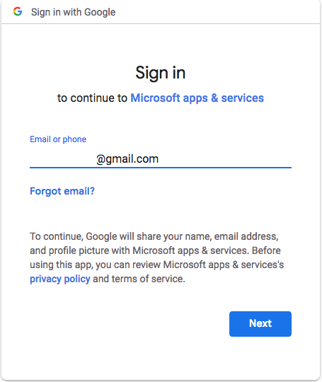 ¿Cómo agregar el correo electrónico de Google a Outlook 2016 y 2019 en MAC OS?