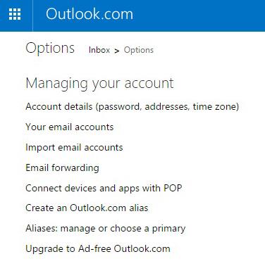 Outlook: atur ulang dan ubah kata sandi di Office 2019/365/2016