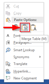 จะเพิ่มตาราง Excel ลงในเอกสาร Word 2016 หรือ 2019 ได้อย่างไร