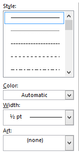 Word 2016/365/2019 문서에서 사용자 지정 페이지 테두리 만들기