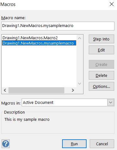 Bagaimana cara membuat Macro di Microsoft Visio?