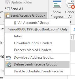 Hoe kan ik mijn Outlook-inbox-mail vernieuwen als deze niet automatisch wordt bijgewerkt?