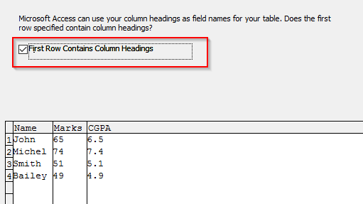 วิธีการนำเข้าข้อมูลจาก Excel ไปยังฐานข้อมูล Access?