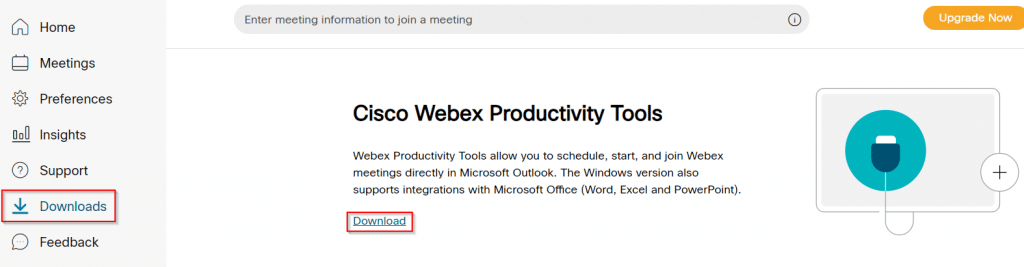 OutlookでCiscoWebexの予定を作成するにはどうすればよいですか？