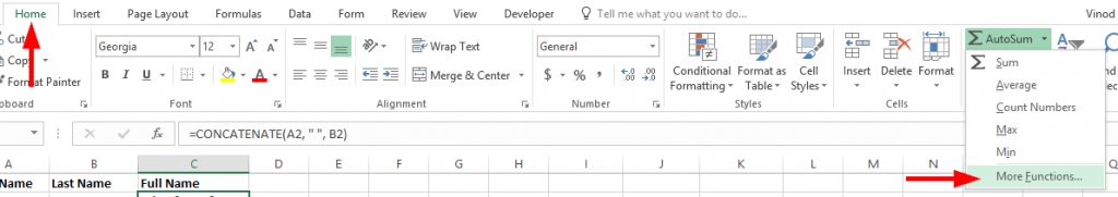 Excel 2016/365/2019で2つ以上のセルまたは列を組み合わせる方法は？