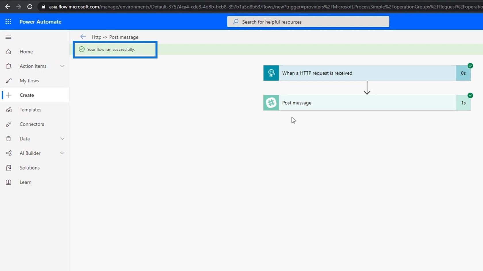 Microsoft Flow HTTP Trigger |  Un tutorial Power Automate