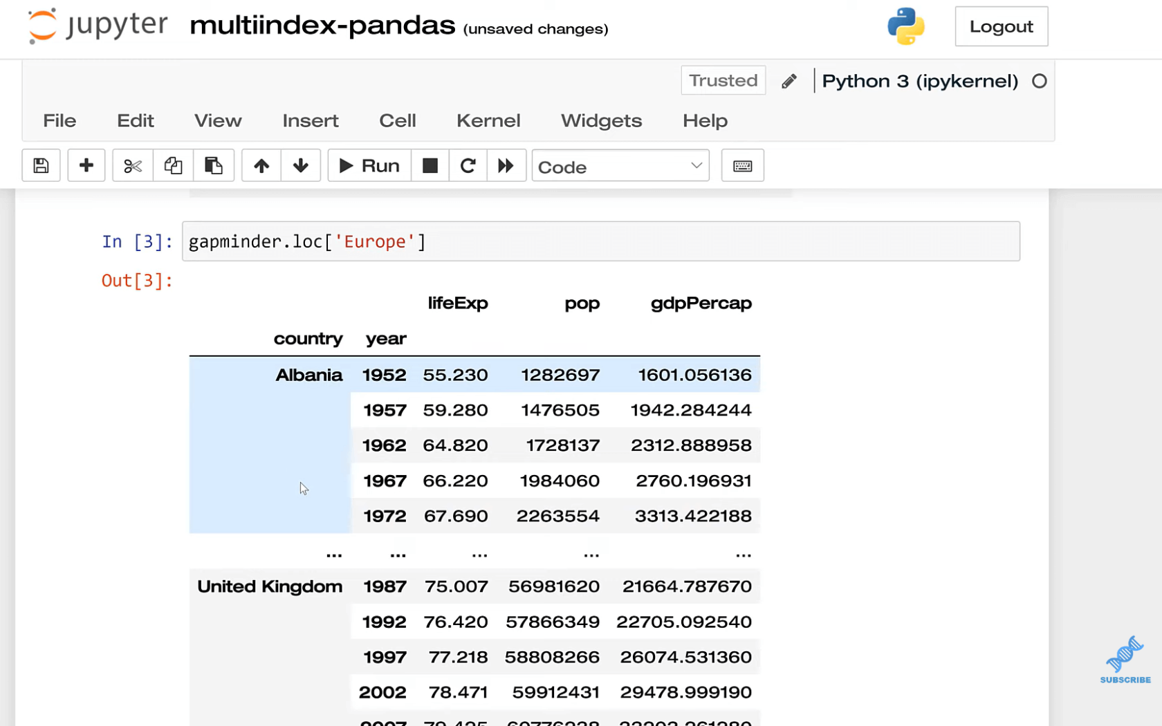 Pandas append