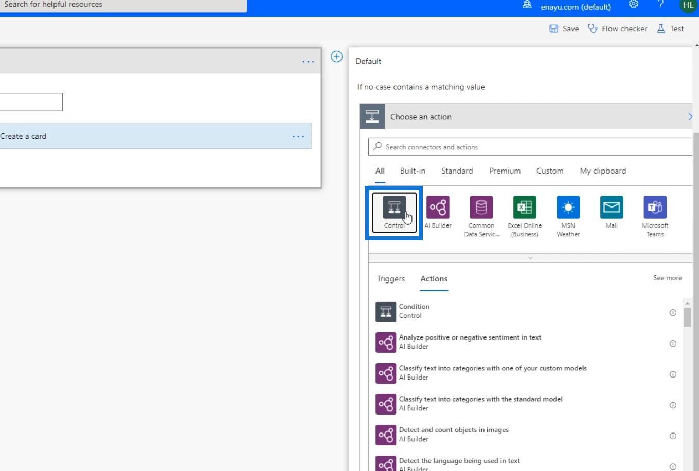 Contrôle d'action de fin Power Automate dans les flux