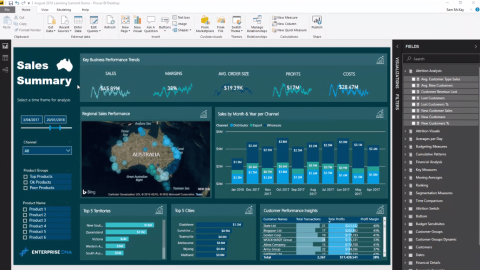 Conseils de visualisation des données LuckyTemplates pour lanalyse des tendances KPI