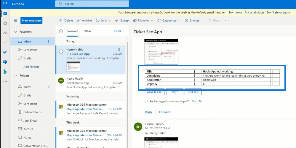 Comment analyser les e-mails et remplir les listes SharePoint dans Power Automate