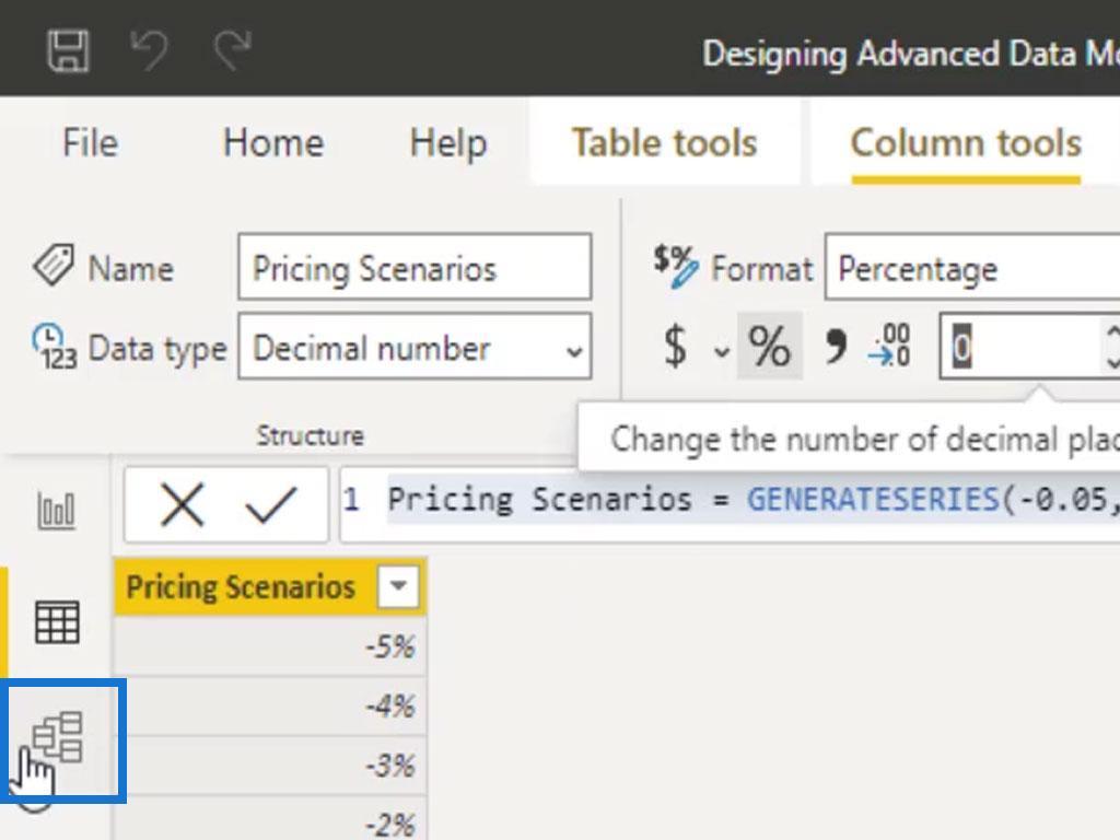 Paramètre de simulation LuckyTemplates pour les modèles de données