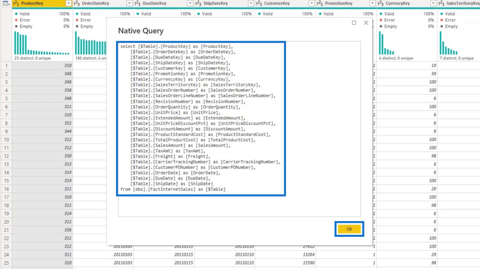 查詢折疊和連接到 SQL Server