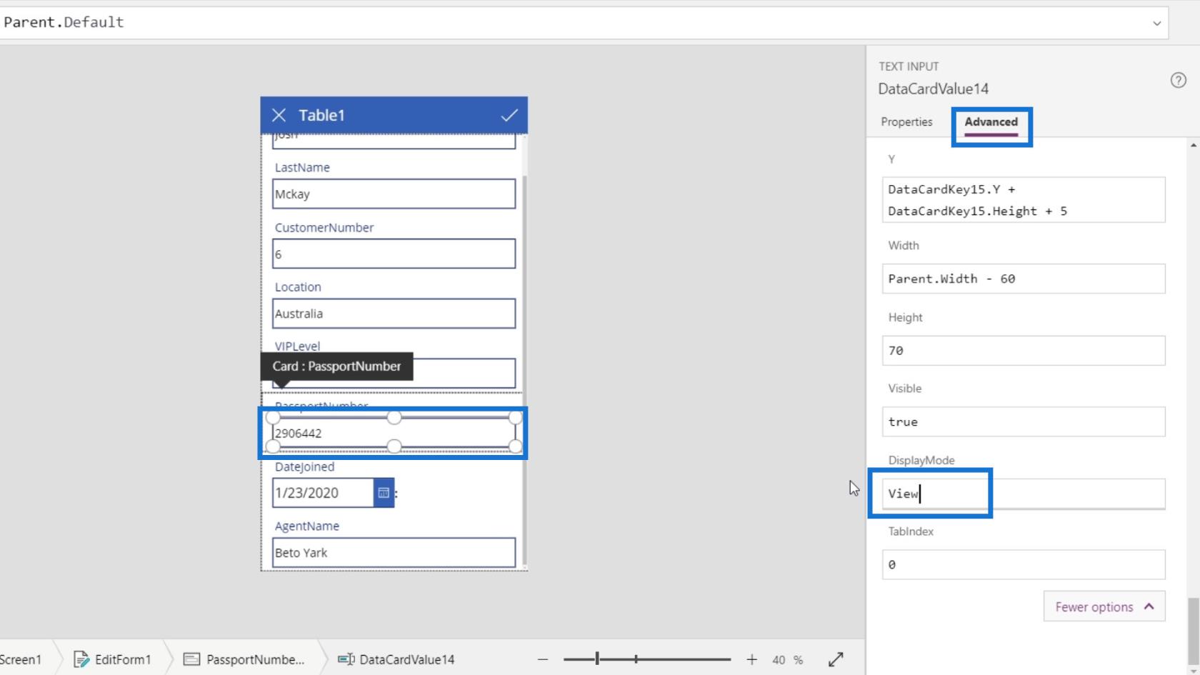 PowerApps 屏幕：編輯和更新