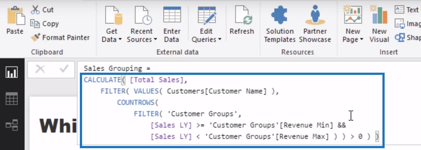 Découvrez quels groupes de clients ont connu la plus forte croissance grâce à la segmentation des clients dans LuckyTemplates