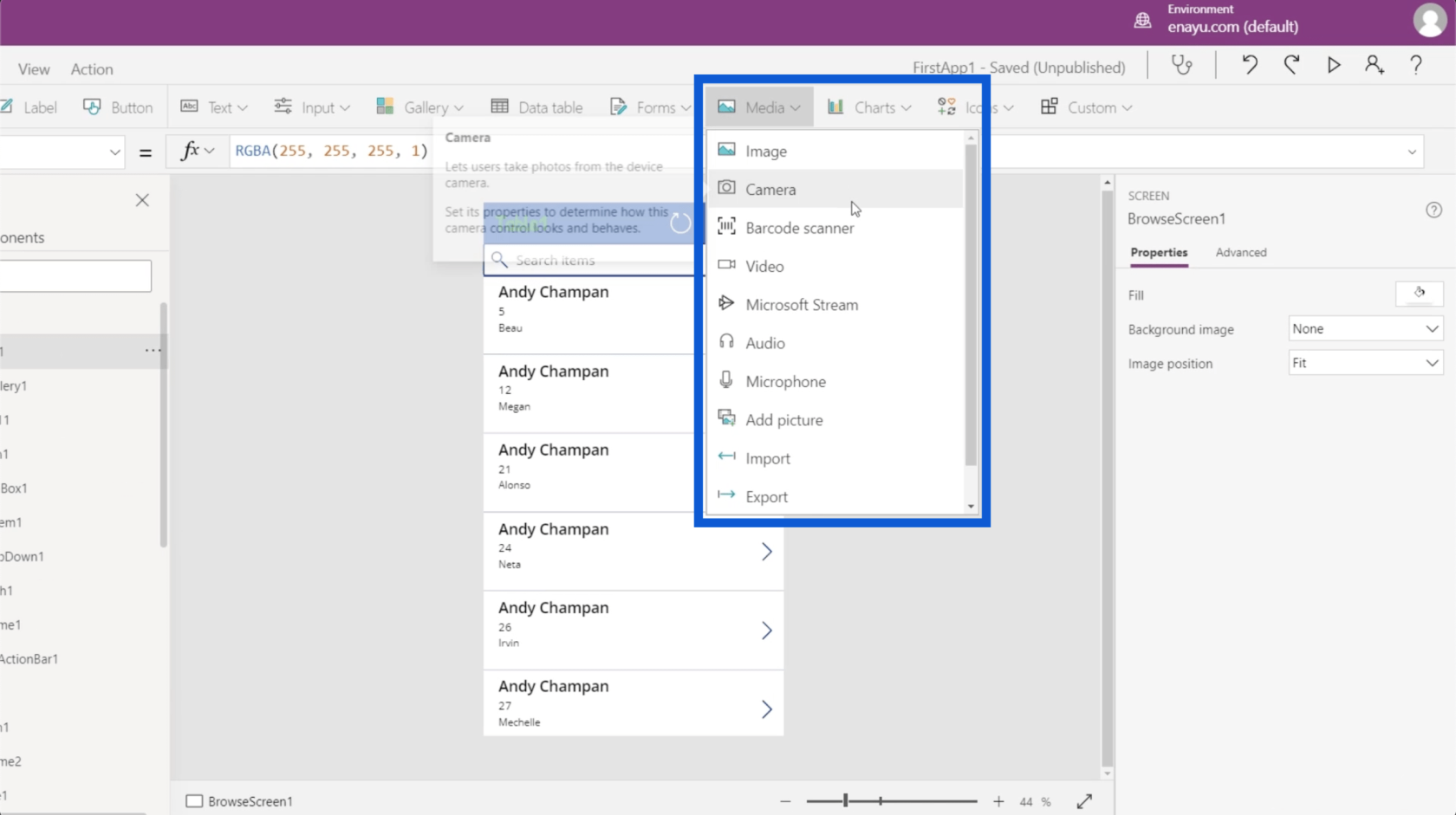 Environnements Power Apps : configurer correctement les éléments de l'application