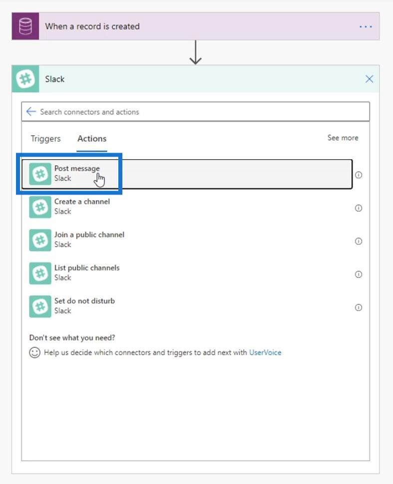 Intégration du flux des processus d'entreprise dans Power Automate