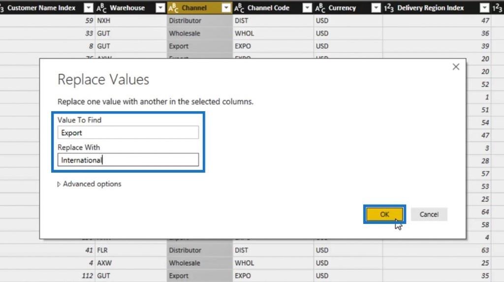 Editor de consultas de LuckyTemplates: transformaciones de filas y columnas