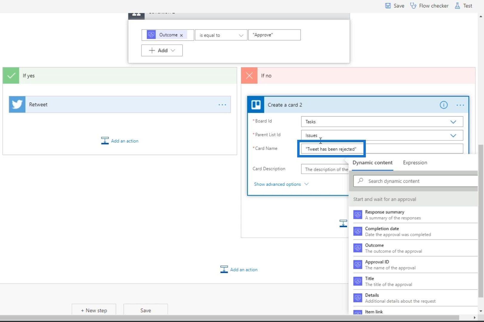 Configuration et test du workflow d'approbation dans Power Automate