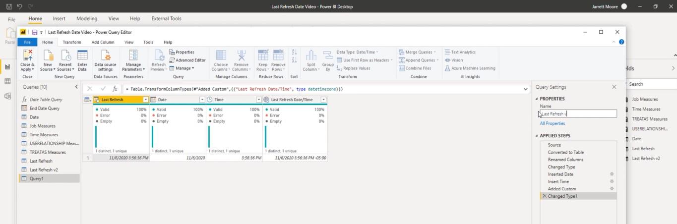 Date et heure de la dernière actualisation dans LuckyTemplates - Solution mise à jour