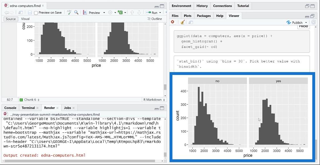 Communiquer la recherche avec R Notebook - Partie 2