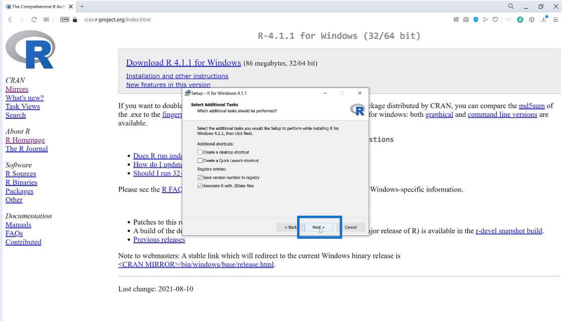 Guide de téléchargement et d'installation de R et RStudio