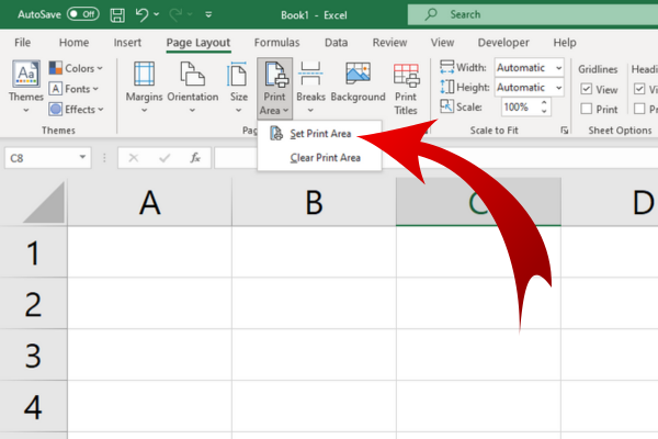 كيفية تعيين منطقة طباعة في Excel: إنه سهل!