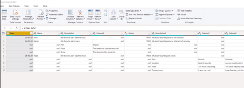 Comment fusionner dynamiquement des colonnes dans une table Power Query