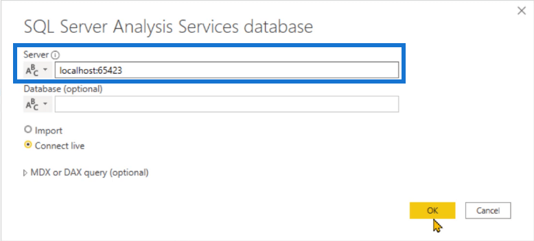 Numéro de port LuckyTemplates : Connexion de LuckyTemplates à SSAS, Excel et C#