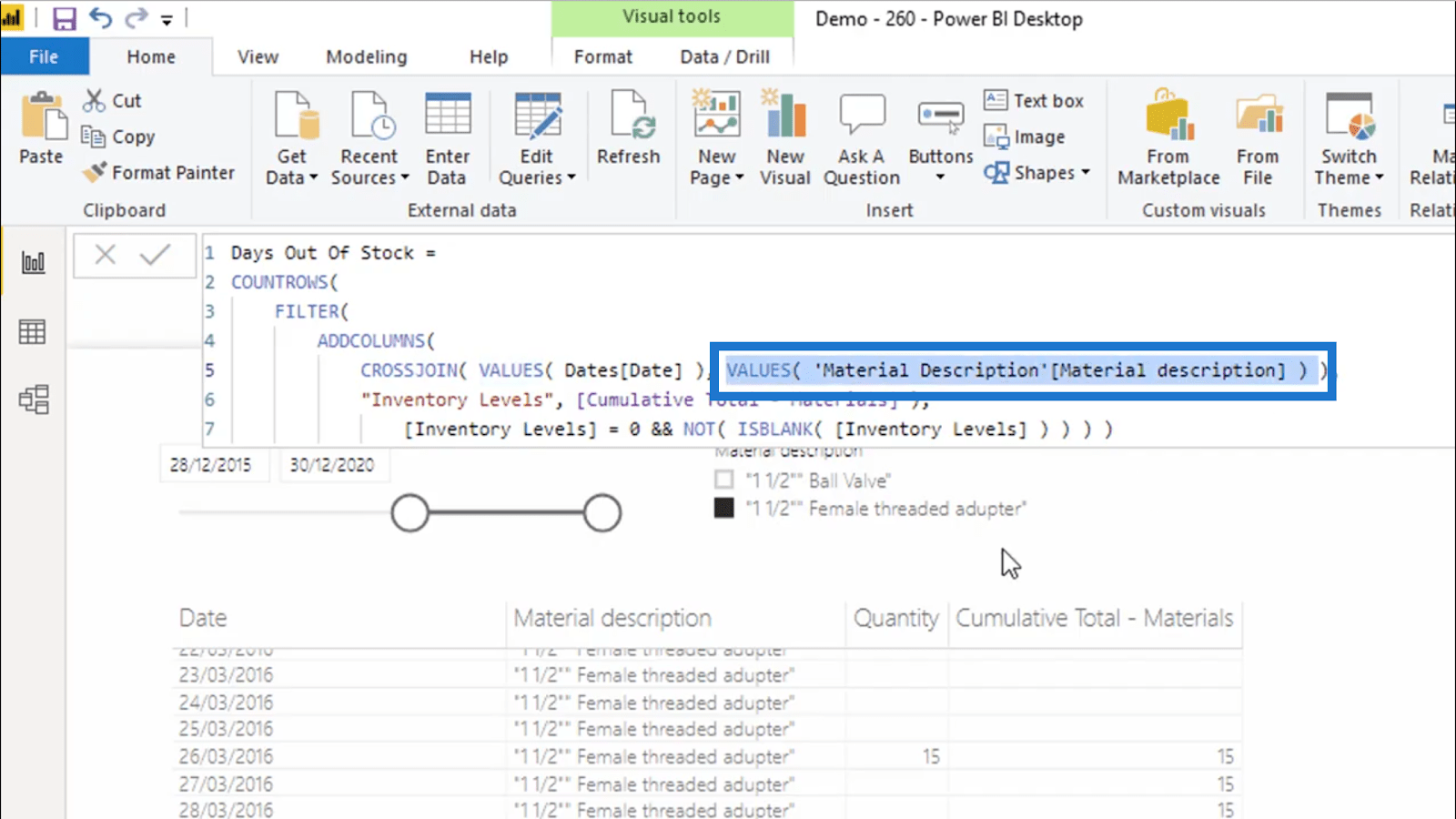 Calculer les jours sans stock – LuckyTemplates Inventory Management Insights