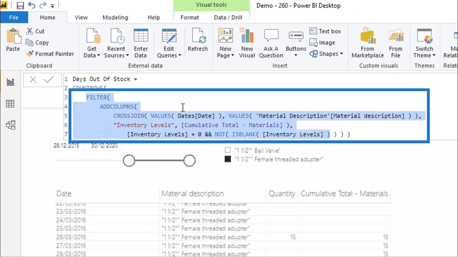 Calculer les jours sans stock – LuckyTemplates Inventory Management Insights