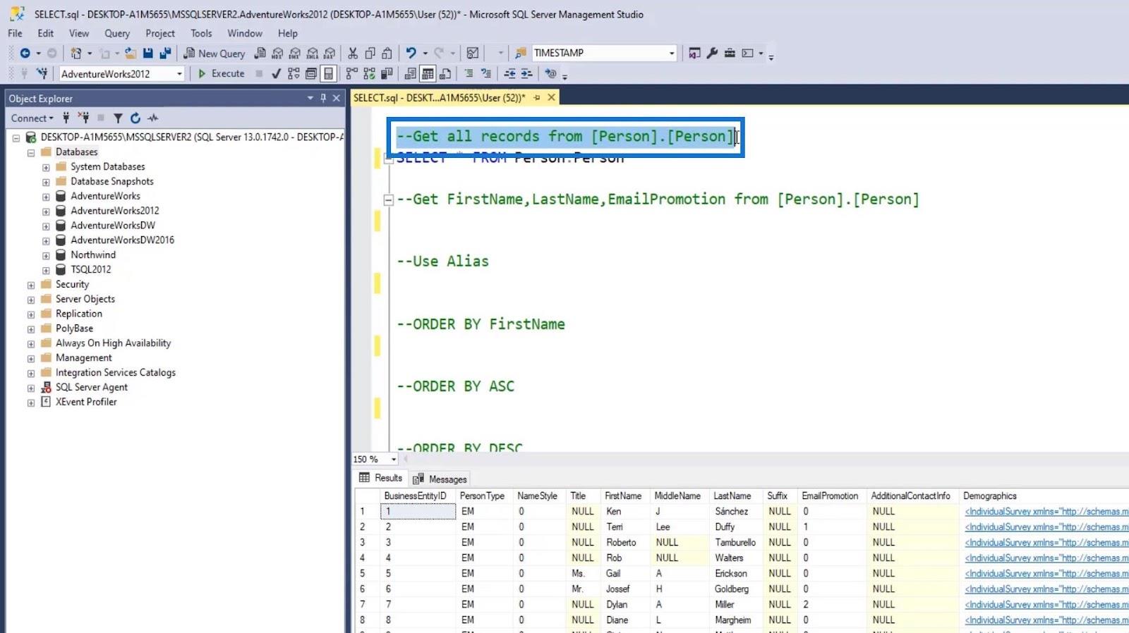 Instrucțiunea SQL SELECT: o introducere