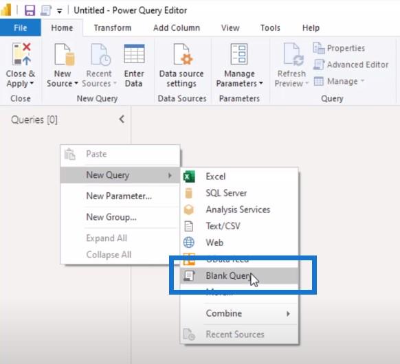 Table de dates étendue Fonction Power Query M