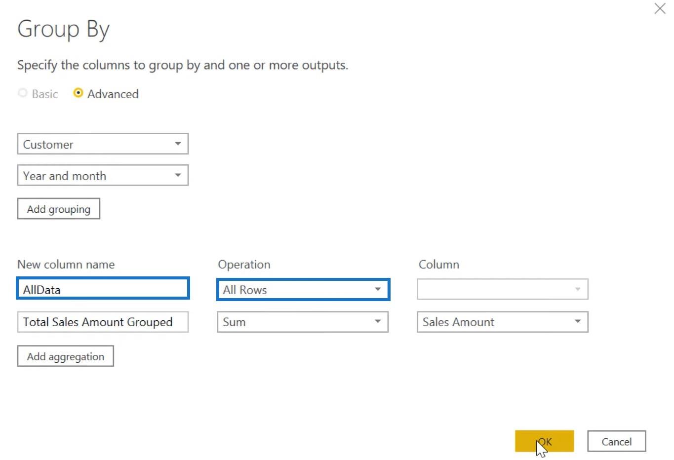 Funcția Power Query În LuckyTemplates: Grupați după funcție