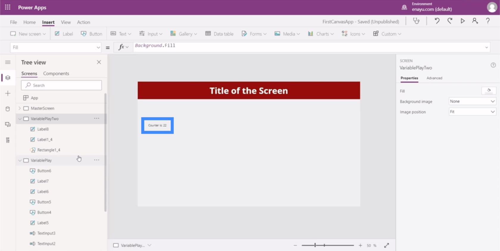 Variabile PowerApps: Identificarea variabilelor contextuale și globale